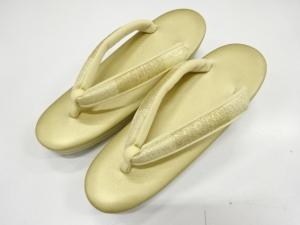 未使用品　本革　草履(23.5センチ)